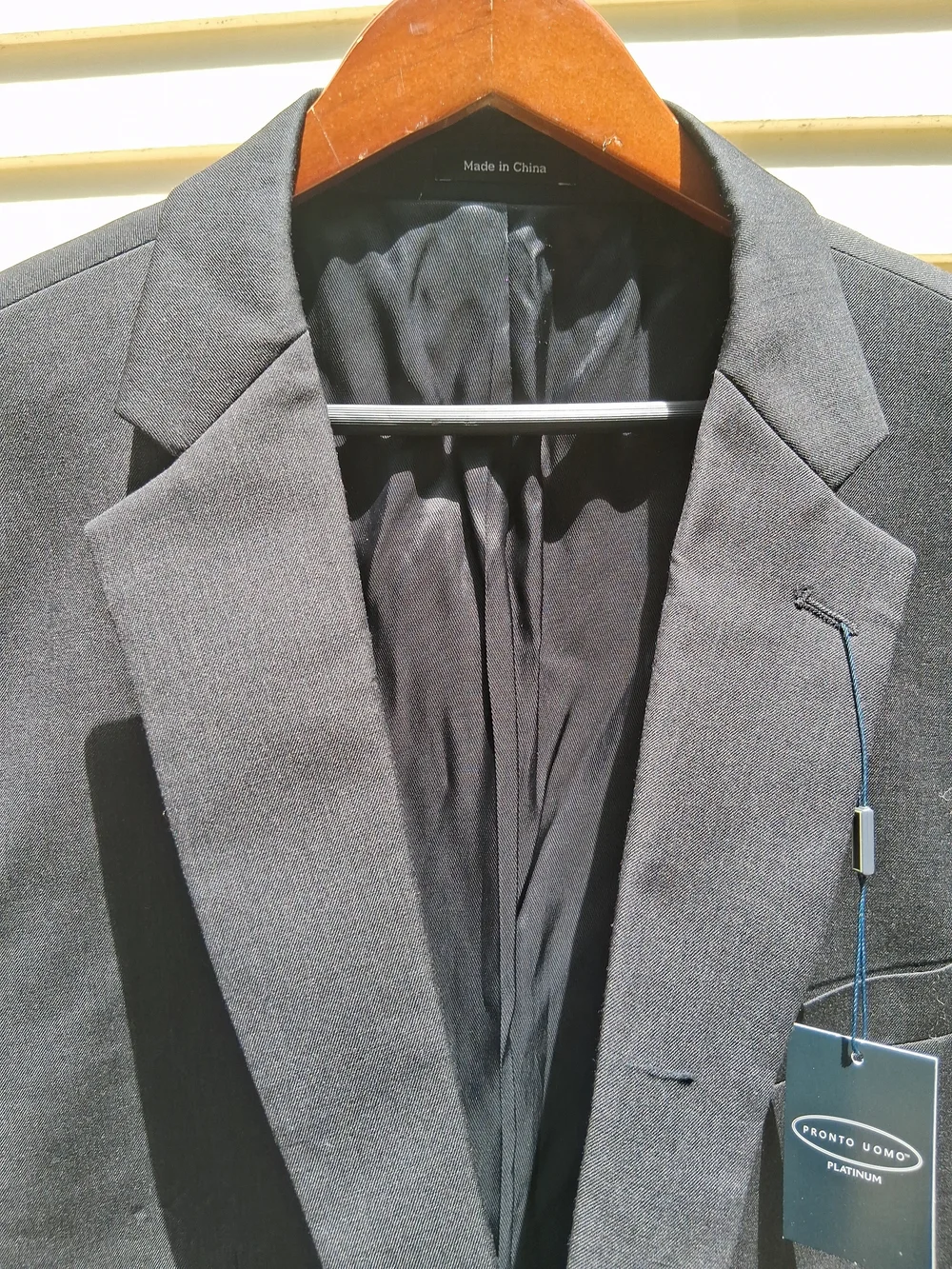 Pronto Uomo Black Platinum Executive Fit Men’s Suit Jacket Size 50 Long NWT